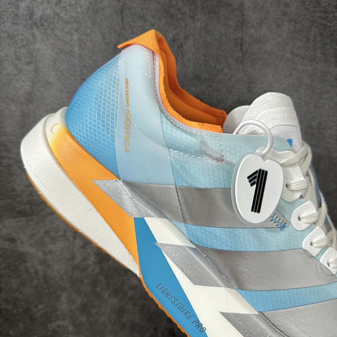 图片[7]-【NO.1纯原】Adidas Adizero Adios Pro 4 M竞训跑步鞋 KH6360 市场独一档品质 区别所有版本 原鞋购入开发数月 原材料 原档案打造 细节版型一比一 独立双层组合底私模.超软弹发泡超临界底 搭配ENERGYRODS 2.0真碳柱，每一步都动力满满 鞋面用的是Lightlock技术，轻透又贴合，就像给脚定制的一样。 中底是全掌Lightstrike Pro泡棉，软弹感超绝 真正一比一还原真实脚感💪🏻 尺码：36 36.5 37 38 38.5 39 40 40.5 41 42 42.5 43 44 44.5 45 46-选品中心