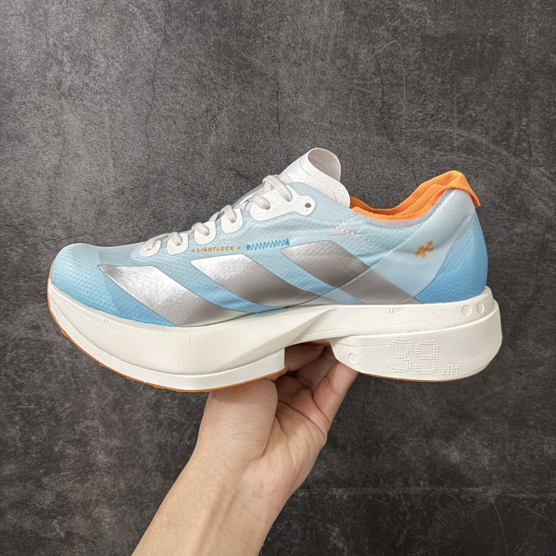 图片[2]-【NO.1纯原】Adidas Adizero Adios Pro 4 M竞训跑步鞋 KH6360 市场独一档品质 区别所有版本 原鞋购入开发数月 原材料 原档案打造 细节版型一比一 独立双层组合底私模.超软弹发泡超临界底 搭配ENERGYRODS 2.0真碳柱，每一步都动力满满 鞋面用的是Lightlock技术，轻透又贴合，就像给脚定制的一样。 中底是全掌Lightstrike Pro泡棉，软弹感超绝 真正一比一还原真实脚感💪🏻 尺码：36 36.5 37 38 38.5 39 40 40.5 41 42 42.5 43 44 44.5 45 46-选品中心