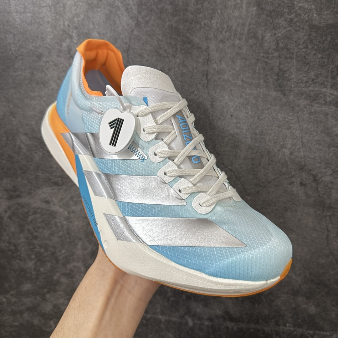 图片[3]-【NO.1纯原】Adidas Adizero Adios Pro 4 M竞训跑步鞋 KH6360 市场独一档品质 区别所有版本 原鞋购入开发数月 原材料 原档案打造 细节版型一比一 独立双层组合底私模.超软弹发泡超临界底 搭配ENERGYRODS 2.0真碳柱，每一步都动力满满 鞋面用的是Lightlock技术，轻透又贴合，就像给脚定制的一样。 中底是全掌Lightstrike Pro泡棉，软弹感超绝 真正一比一还原真实脚感💪🏻 尺码：36 36.5 37 38 38.5 39 40 40.5 41 42 42.5 43 44 44.5 45 46-选品中心