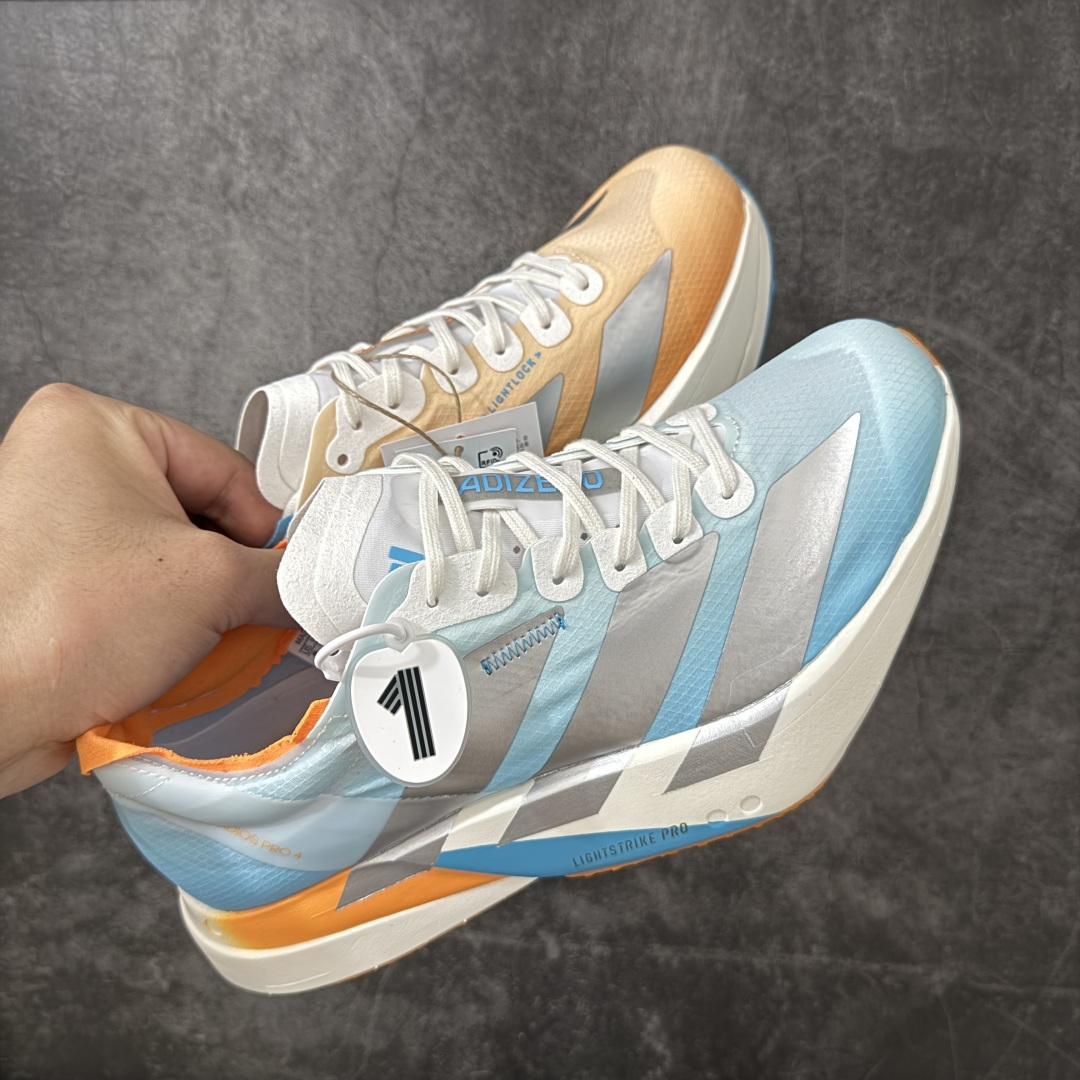 图片[3]-【NO.1纯原】Adidas Adizero Adios Pro 4 M竞训跑步鞋 KH6360 市场独一档品质 区别所有版本 原鞋购入开发数月 原材料 原档案打造 细节版型一比一 独立双层组合底私模.超软弹发泡超临界底 搭配ENERGYRODS 2.0真碳柱，每一步都动力满满 鞋面用的是Lightlock技术，轻透又贴合，就像给脚定制的一样。 中底是全掌Lightstrike Pro泡棉，软弹感超绝 真正一比一还原真实脚感💪🏻 尺码：36 36.5 37 38 38.5 39 40 40.5 41 42 42.5 43 44 44.5 45 46-选品中心