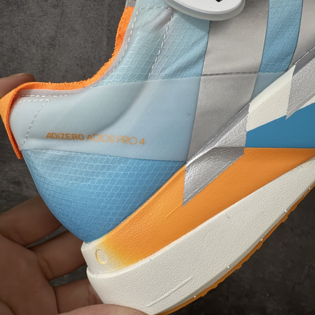 图片[5]-【NO.1纯原】Adidas Adizero Adios Pro 4 M竞训跑步鞋 KH6360 市场独一档品质 区别所有版本 原鞋购入开发数月 原材料 原档案打造 细节版型一比一 独立双层组合底私模.超软弹发泡超临界底 搭配ENERGYRODS 2.0真碳柱，每一步都动力满满 鞋面用的是Lightlock技术，轻透又贴合，就像给脚定制的一样。 中底是全掌Lightstrike Pro泡棉，软弹感超绝 真正一比一还原真实脚感💪🏻 尺码：36 36.5 37 38 38.5 39 40 40.5 41 42 42.5 43 44 44.5 45 46-选品中心