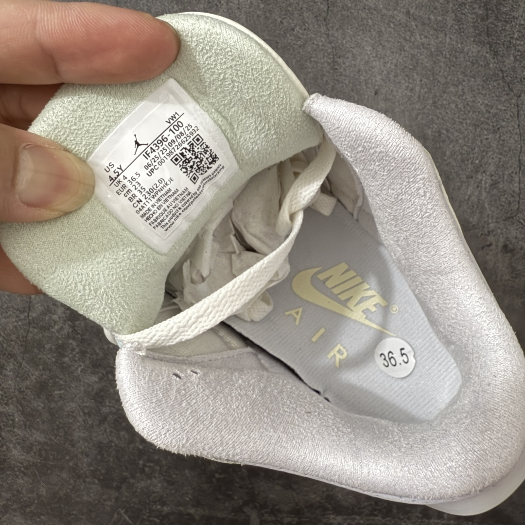 图片[7]-【外贸版】Air Jordan 3 Retro \”Easter\” AJ3 乔3马卡龙色系 IF4396-100  #通体采用纯白皮革打造，辅以浅绿、柔蓝、淡紫、婴儿粉等马卡龙色系点缀。奶白色中底收尾成型，丰富视觉层次，提升质感表现。整双鞋色调柔和克制、搭配协调，不浮夸却氛围感十足。经典爆裂纹由刺绣工艺替代传统压纹材质。光面皮革之上，以刺绣线条勾勒出更简洁、近似迷彩的视觉效果。半透明后跟织唛上，Nike Air 标识以柔和婴儿粉呈现，延续整鞋春日浅色系主题。  尺码：36 36.5 37.5 38 38.5 39 40 40.5 41 42 42.5 43 44 44.5 45 46 47.5-选品中心