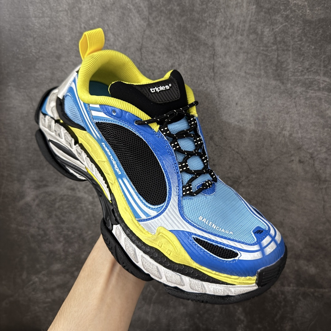 图片[3]-【i8纯原】Balenciaga巴黎世家24代 Triple S .2 灰白 低帮 老爹鞋 市场老牌巴黎世家大厂出品 品质价格无需多言 原鞋原材料打造 一比一细节还原 此款相对之前款式轻质很多 超厚鞋底增高4-5cm 高街风格 货号：865849WTR2G1800 尺码：36-46-选品中心