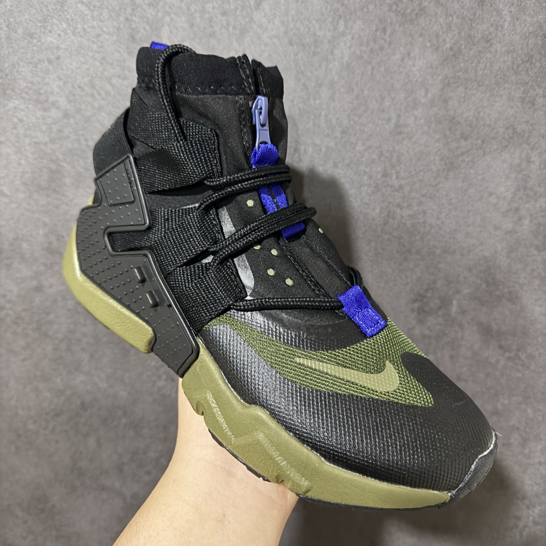 图片[3]-【公司级】Nike Air Huarache Gripp Black防滑轻便 高帮跑步鞋 男女同款 黑蓝 货号：AT0298-001 尺码：36-45 （无半码）-选品中心