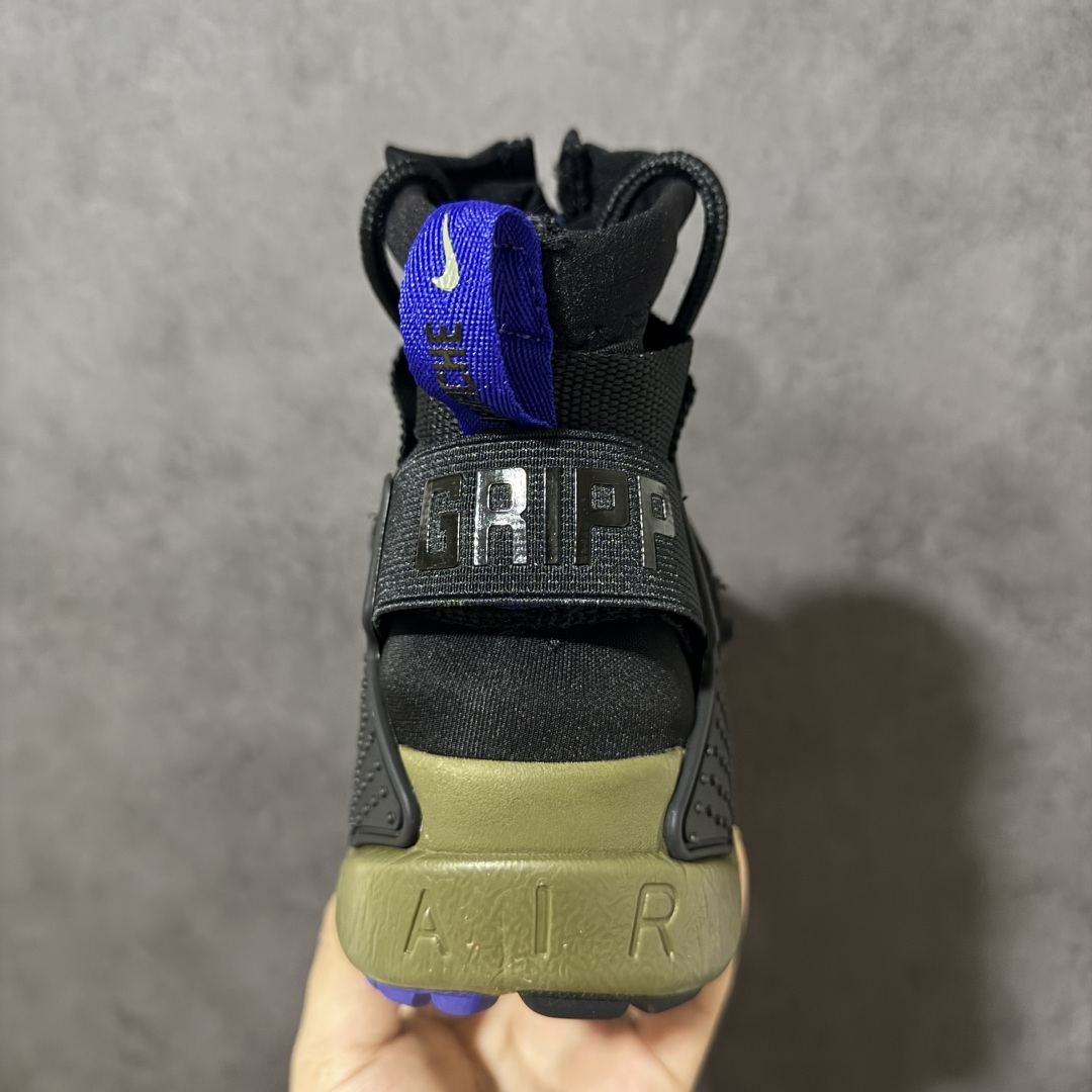 图片[4]-【公司级】Nike Air Huarache Gripp Black防滑轻便 高帮跑步鞋 男女同款 黑蓝 货号：AT0298-001 尺码：36-45 （无半码）-选品中心