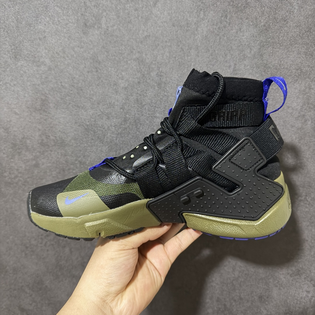 图片[2]-【公司级】Nike Air Huarache Gripp Black防滑轻便 高帮跑步鞋 男女同款 黑蓝 货号：AT0298-001 尺码：36-45 （无半码）-选品中心
