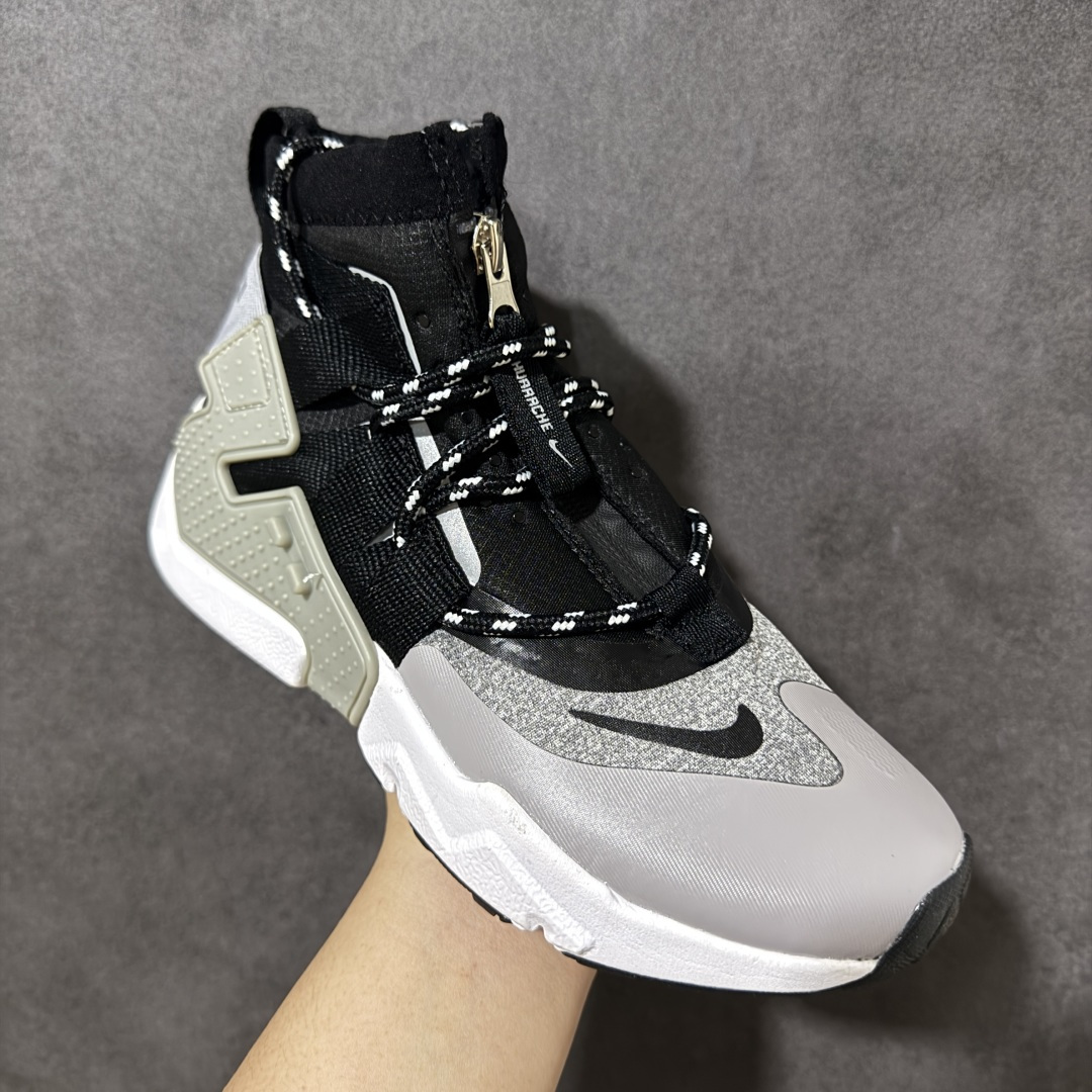 图片[3]-【公司级】Nike Air Huarache Gripp Black防滑轻便 高帮跑步鞋 男女同款 黑蓝 货号：AO1730-004 尺码：36-45 （无半码）-选品中心