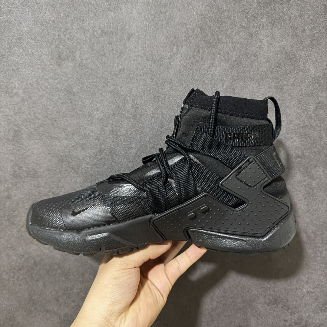 图片[2]-【公司级】Nike Air Huarache Gripp Black防滑轻便 高帮跑步鞋 男女同款 黑蓝 货号：AO1730-002 尺码：36-45 （无半码）-选品中心