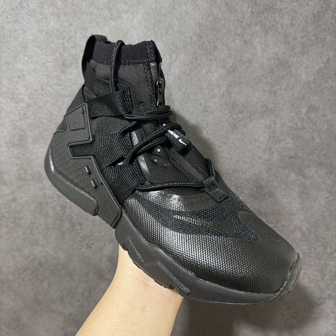 图片[3]-【公司级】Nike Air Huarache Gripp Black防滑轻便 高帮跑步鞋 男女同款 黑蓝 货号：AO1730-002 尺码：36-45 （无半码）-选品中心