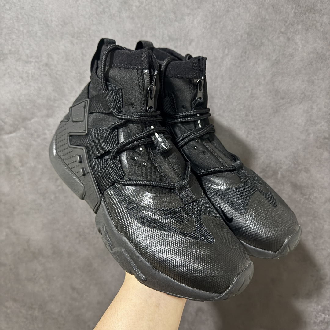 图片[9]-【公司级】Nike Air Huarache Gripp Black防滑轻便 高帮跑步鞋 男女同款 黑蓝 货号： 尺码：36-45 （无半码）-选品中心