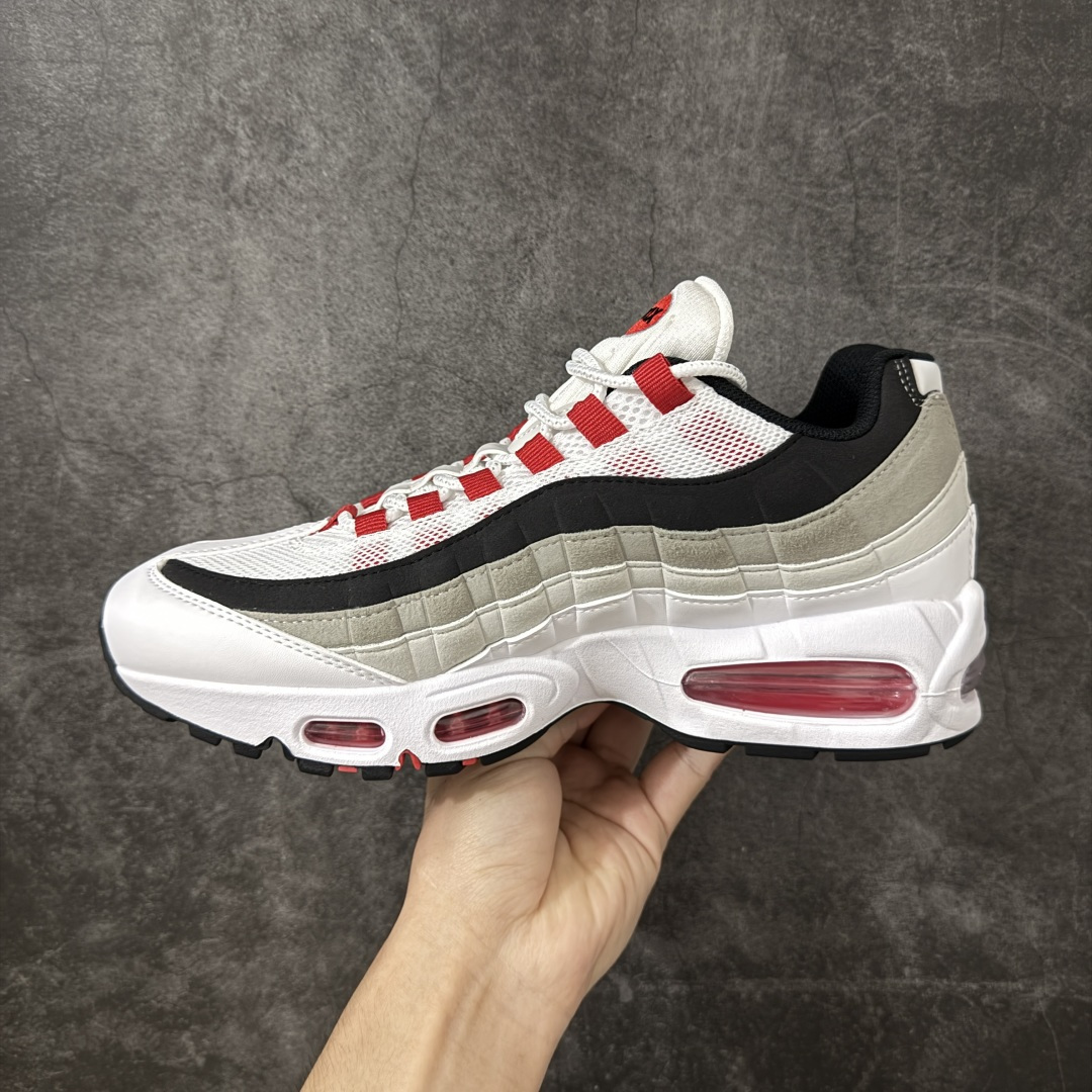 图片[2]-【KZ2.0版本】Nike Air Max 95 灰白红 货号：IB7862-100 外贸顶级专供 区别先行版 全部配色原鞋原尺码开发生产 极致还原 全部原厂材料一比一打造 一眼ZP既视感 欢迎对比市场版本 尺码：40 40.5 41 42 42.5 43 44 44.5 45 46 46.5 47.5 48 48.5-选品中心
