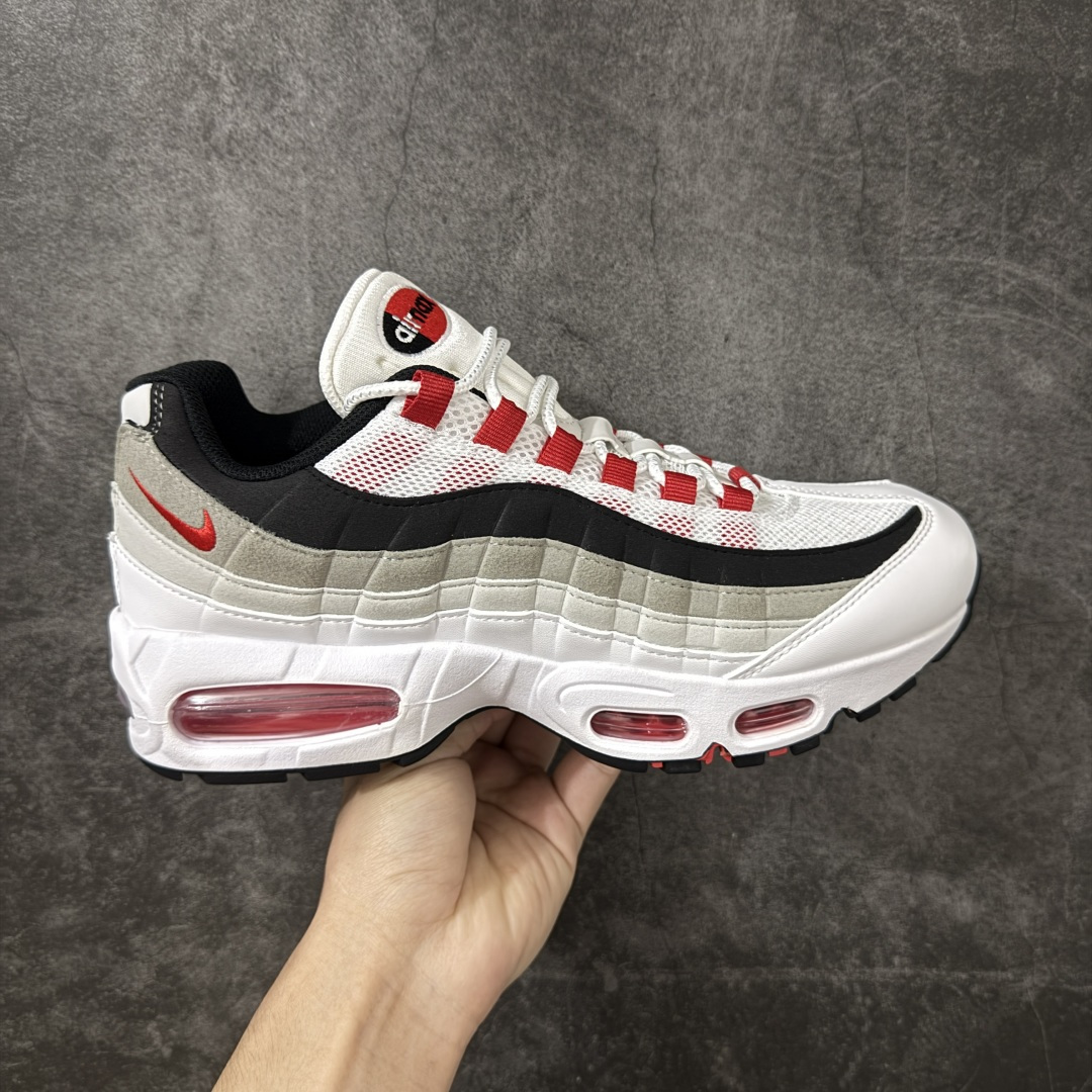 【KZ2.0版本】Nike Air Max 95 灰白红 货号：IB7862-100 外贸顶级专供 区别先行版 全部配色原鞋原尺码开发生产 极致还原 全部原厂材料一比一打造 一眼ZP既视感 欢迎对比市场版本 尺码：40 40.5 41 42 42.5 43 44 44.5 45 46 46.5 47.5 48 48.5-选品中心