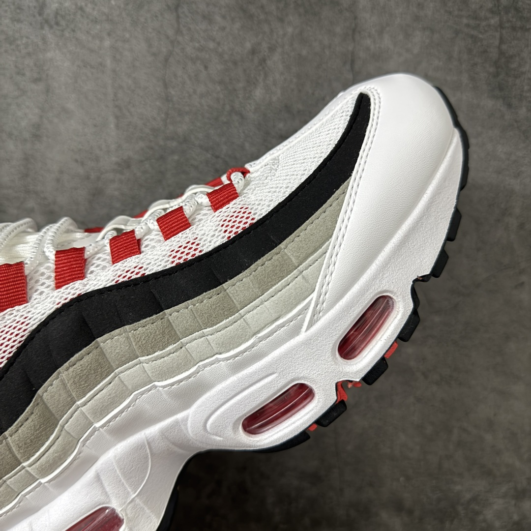 图片[6]-【KZ2.0版本】Nike Air Max 95 灰白红 货号：IB7862-100 外贸顶级专供 区别先行版 全部配色原鞋原尺码开发生产 极致还原 全部原厂材料一比一打造 一眼ZP既视感 欢迎对比市场版本 尺码：40 40.5 41 42 42.5 43 44 44.5 45 46 46.5 47.5 48 48.5-选品中心