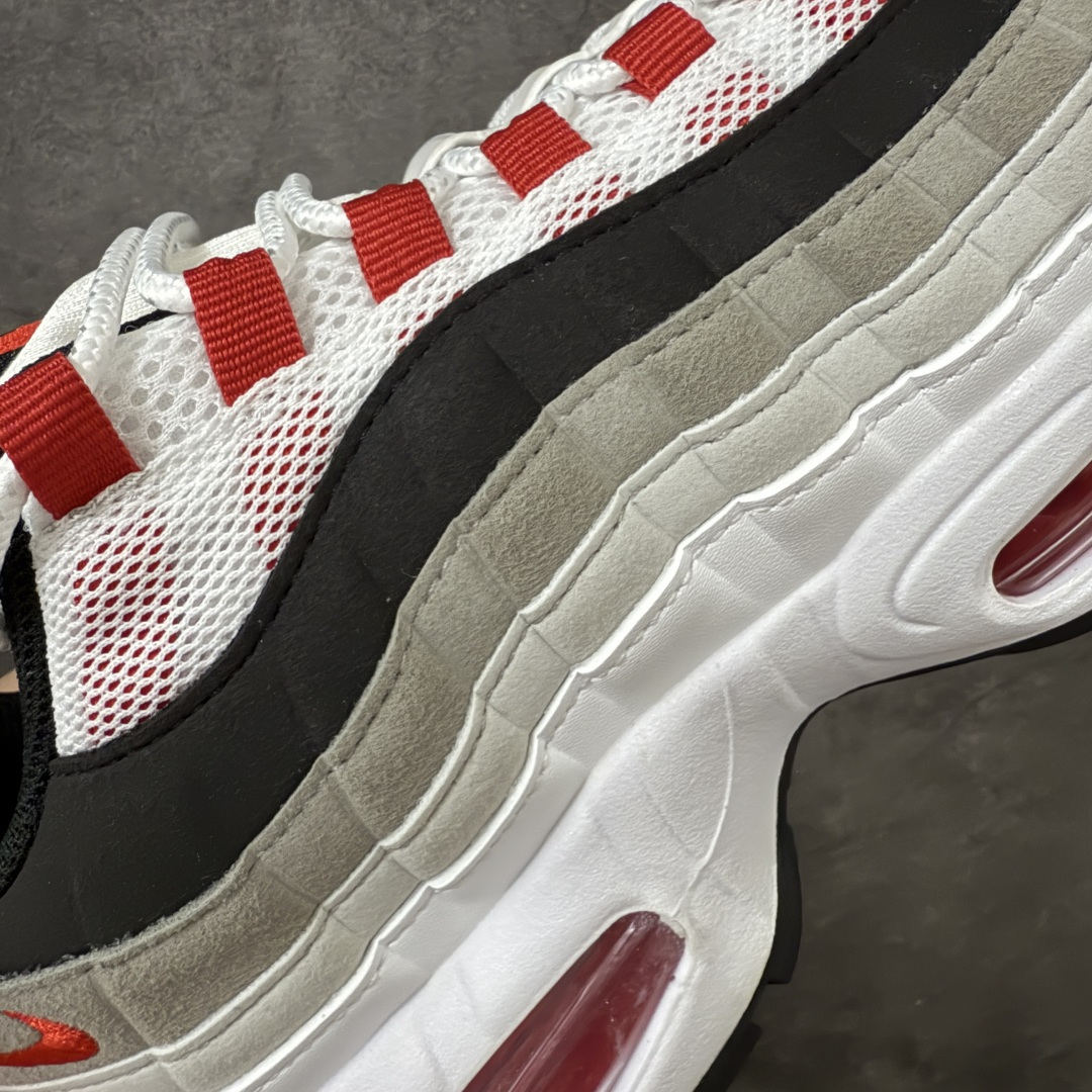 图片[4]-【KZ2.0版本】Nike Air Max 95 灰白红 货号：IB7862-100 外贸顶级专供 区别先行版 全部配色原鞋原尺码开发生产 极致还原 全部原厂材料一比一打造 一眼ZP既视感 欢迎对比市场版本 尺码：40 40.5 41 42 42.5 43 44 44.5 45 46 46.5 47.5 48 48.5-选品中心