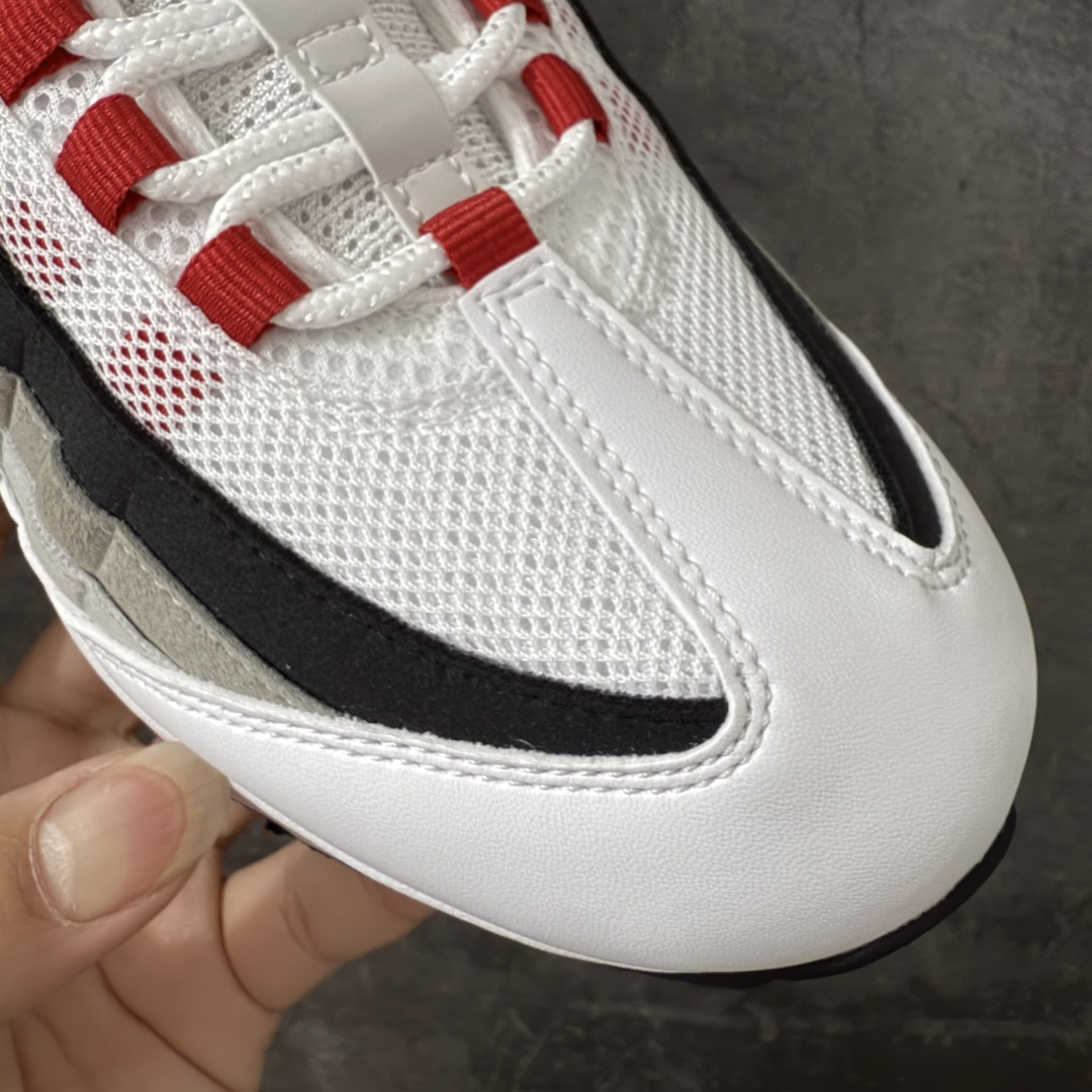 图片[5]-【KZ2.0版本】Nike Air Max 95 灰白红 货号：IB7862-100 外贸顶级专供 区别先行版 全部配色原鞋原尺码开发生产 极致还原 全部原厂材料一比一打造 一眼ZP既视感 欢迎对比市场版本 尺码：40 40.5 41 42 42.5 43 44 44.5 45 46 46.5 47.5 48 48.5-选品中心