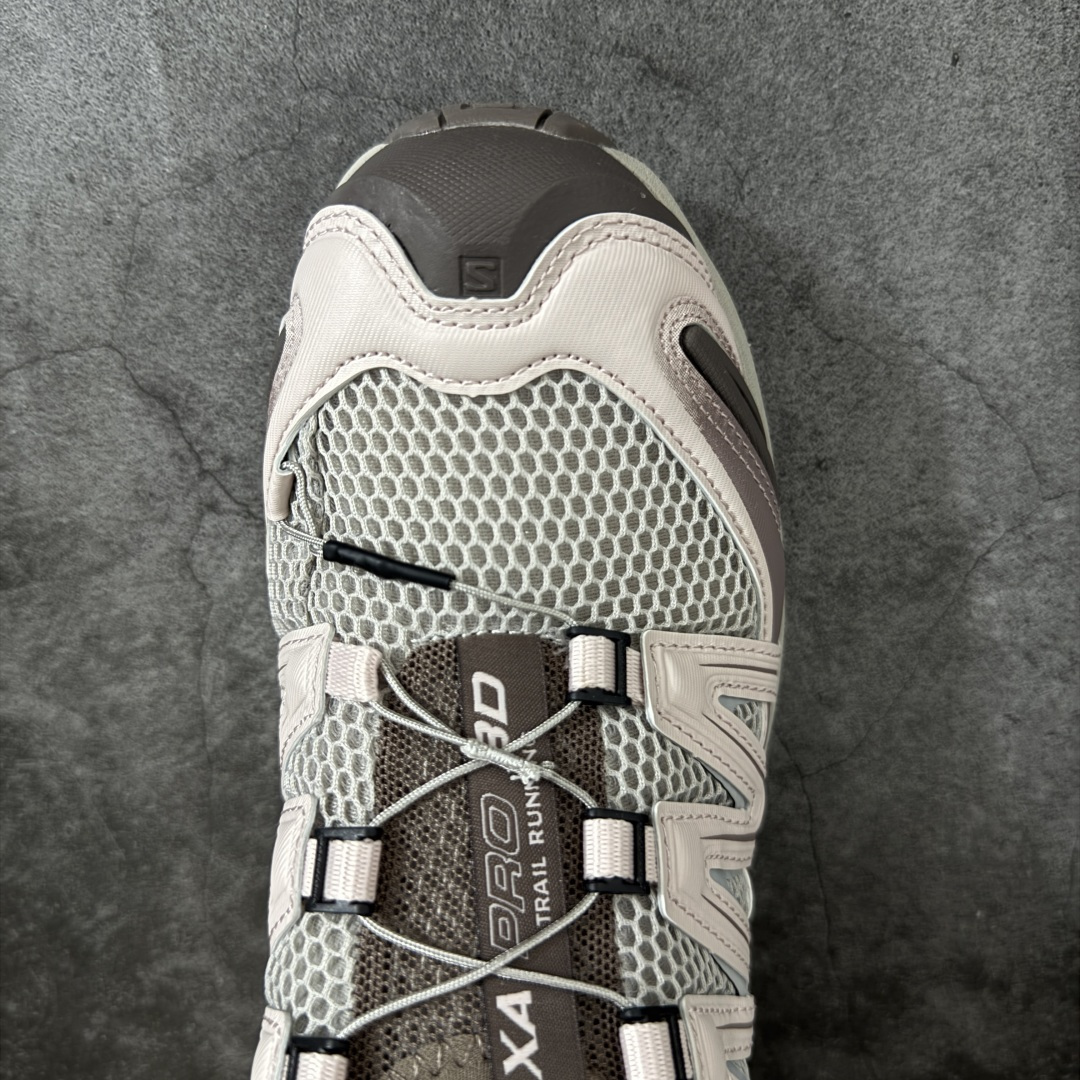 图片[5]-【GD版本】SALOMON XA Pro 3D 萨洛蒙潮流越野机能户外功能鞋 475977 纯原外贸平台特供订单 耗时半年巨作 全套原纸板楦头开发 原厂特供网布配套加持 确保原汁原味 完美呈现版型 原档数据独家私模五层组合大底 男女鞋同步官方开发 原装Ortholite轻量化鞋垫 中底布带钢印编号 原厂TPU锁扣 进口港宝加持 后跟自然饱满 还原公司包裹性 鞋面采用SENSIFT贴合技术 全方位贴合包裹脚型 鞋跟部鞋底牵引设计 提供强大的抓地性能 更适应野外崎岖不平的道路 其3D ADVANCED CHASSIS底盘 材料轻量大化 钉齿设计更具稳定性 防护性 鞋底易磨损区运用CONTAGRIP高耐磨材料 应对城市硬质路面长距离跑考验 尺码：36 36.5 37.5 38 38.5 39 40 40.5 41 42 42.5 43 44 44.5 45-选品中心