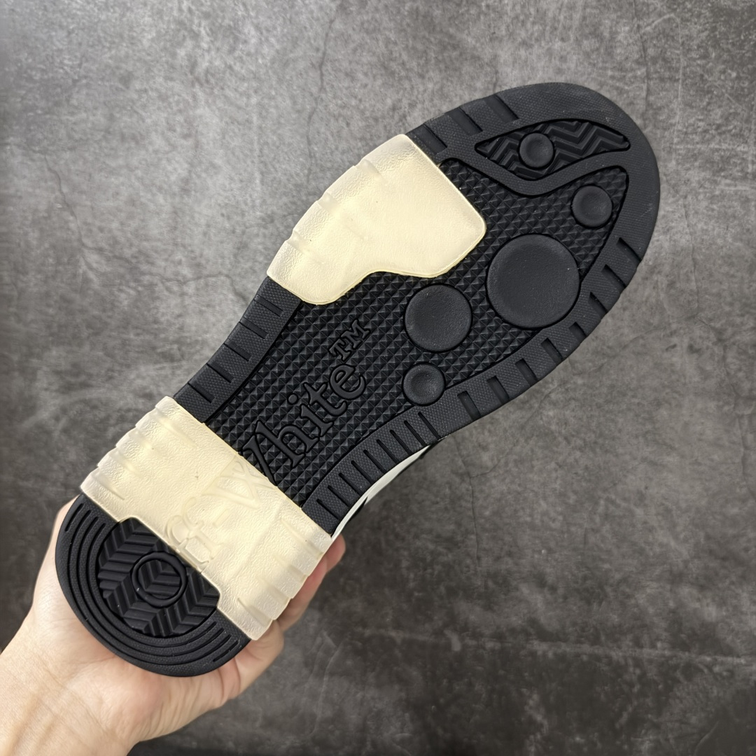 图片[9]-【原厂版】OFF-WHITE Out Of Office OW低帮时尚板鞋 白绿 全新版本 大厂出货 全头层软质皮料 质感满分💯 细节描述市场货 配件齐全 杨幂同款 由经典配色打造 箭头符号、ZipTie 标签、1ogo印花等经典元素皆在此呈现 让人一眼明了 Off-White 的潮流身份 单品以黑白配色皮质制成 饰有品牌标志性 zip Tie 束线带吊牌 侧面饰有 Arrows 图案 展现出品牌对街头风格的偏爱 原厂原档案开发 原盒原标原厂头层皮料 官方原版设计 做工细节全方位对比原鞋 尺码：35 36 37 38 39 40 41 42 43 44 45 46 47-选品中心