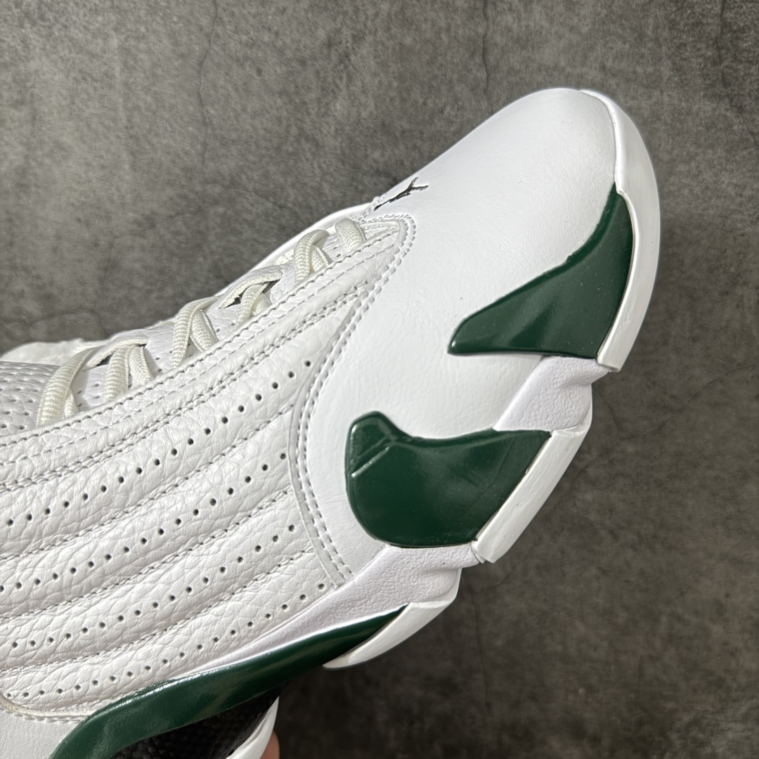 图片[6]-【TK至尊版】Air Jordan 14 Retro AJ14乔14 文化篮球鞋 白绿 311832-131 圈内知名口碑大厂出品 原楦原纸板 原厂皮料 高端外贸充正 零售专供品质 极致一眼正品既视感 高端外贸零售专供品质 尺码：40 40.5 41 42 42.5 43 44 44.5 45 46 47.5 48.5-选品中心