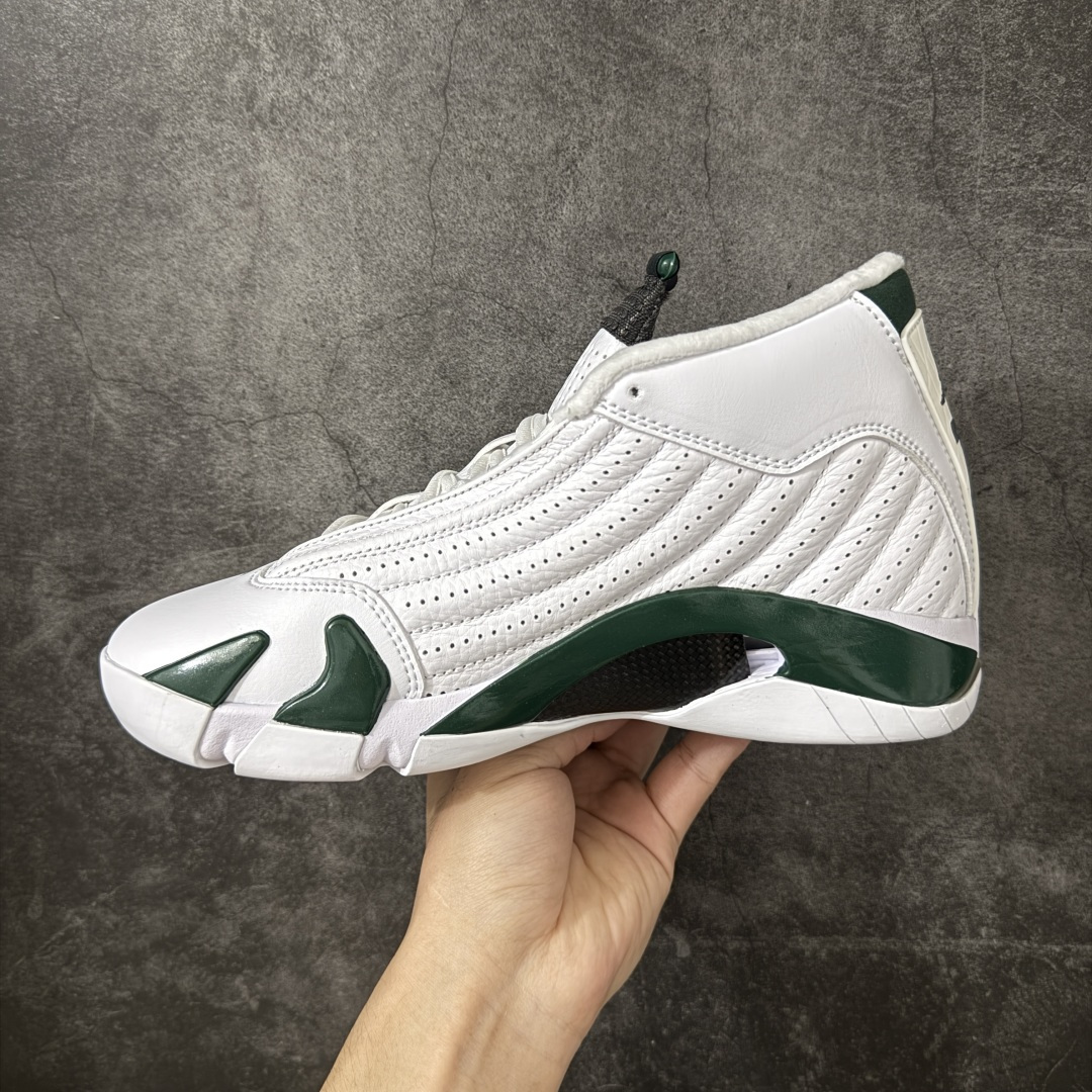 图片[2]-【TK至尊版】Air Jordan 14 Retro AJ14乔14 文化篮球鞋 白绿 311832-131 圈内知名口碑大厂出品 原楦原纸板 原厂皮料 高端外贸充正 零售专供品质 极致一眼正品既视感 高端外贸零售专供品质 尺码：40 40.5 41 42 42.5 43 44 44.5 45 46 47.5 48.5-选品中心