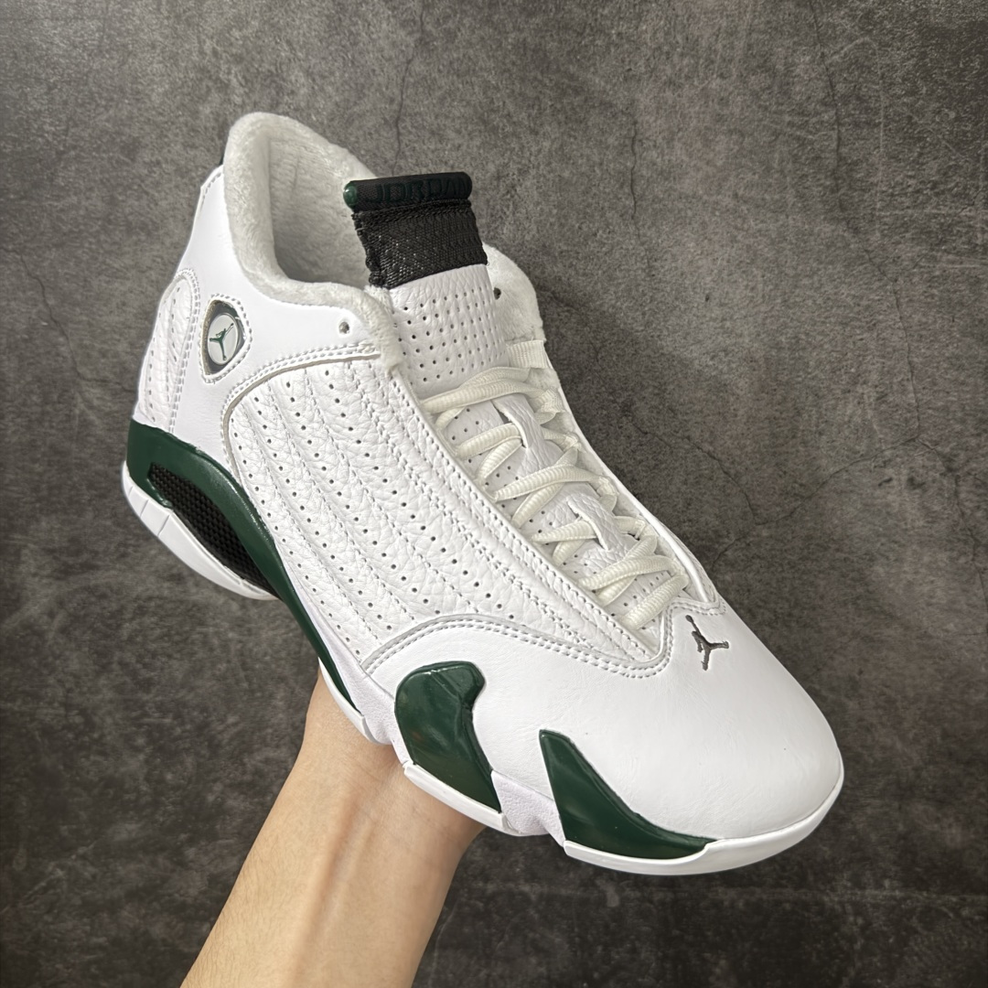 图片[3]-【TK至尊版】Air Jordan 14 Retro AJ14乔14 文化篮球鞋 白绿 311832-131 圈内知名口碑大厂出品 原楦原纸板 原厂皮料 高端外贸充正 零售专供品质 极致一眼正品既视感 高端外贸零售专供品质 尺码：40 40.5 41 42 42.5 43 44 44.5 45 46 47.5 48.5-选品中心