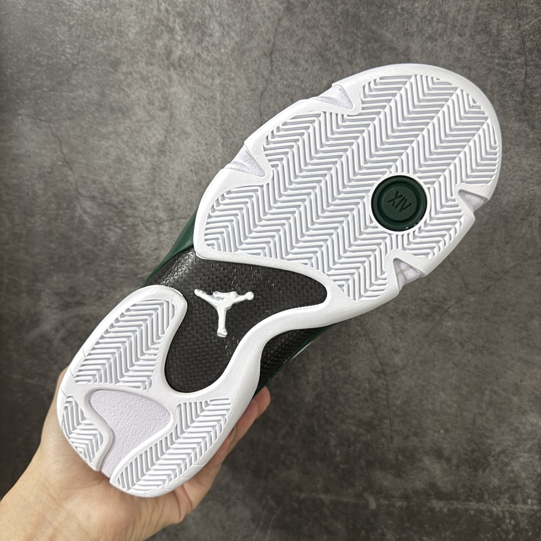 图片[9]-【TK至尊版】Air Jordan 14 Retro AJ14乔14 文化篮球鞋 白绿 311832-131 圈内知名口碑大厂出品 原楦原纸板 原厂皮料 高端外贸充正 零售专供品质 极致一眼正品既视感 高端外贸零售专供品质 尺码：40 40.5 41 42 42.5 43 44 44.5 45 46 47.5 48.5-选品中心
