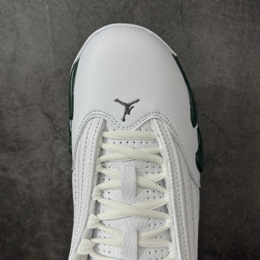 图片[5]-【TK至尊版】Air Jordan 14 Retro AJ14乔14 文化篮球鞋 白绿 311832-131 圈内知名口碑大厂出品 原楦原纸板 原厂皮料 高端外贸充正 零售专供品质 极致一眼正品既视感 高端外贸零售专供品质 尺码：40 40.5 41 42 42.5 43 44 44.5 45 46 47.5 48.5-选品中心