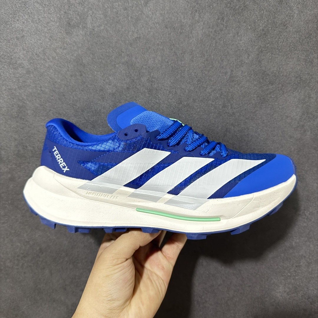 【公司级】阿迪达斯Adidas Terrex Agravic Trail 大速流星代系列户外越野体育低帮休闲运动慢跑鞋 Adidas/阿迪达斯 男女鞋，采用网织物 + 热熔框架支撑‌鞋面材质，双层MD高弹中底+耐磨锯齿橡胶外底❗️力求伴你勇攀高峰,挑战耐力！ 尺码：40-45带半码 货号：JR9097-选品中心