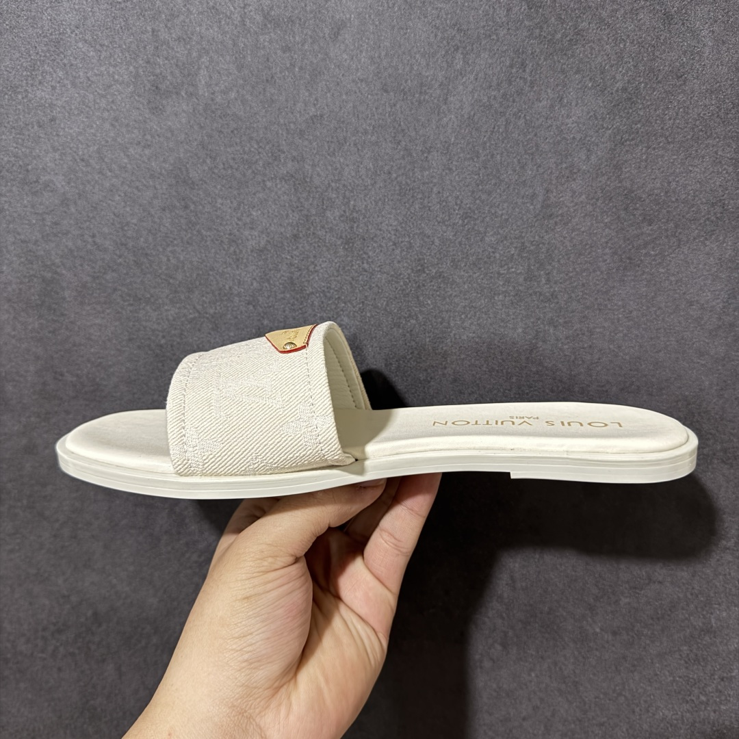 图片[2]-【广东版】LV LILY FLAT MULE 26S 平底 一字拖鞋1.5cm 女款 尺码：35-40-选品中心