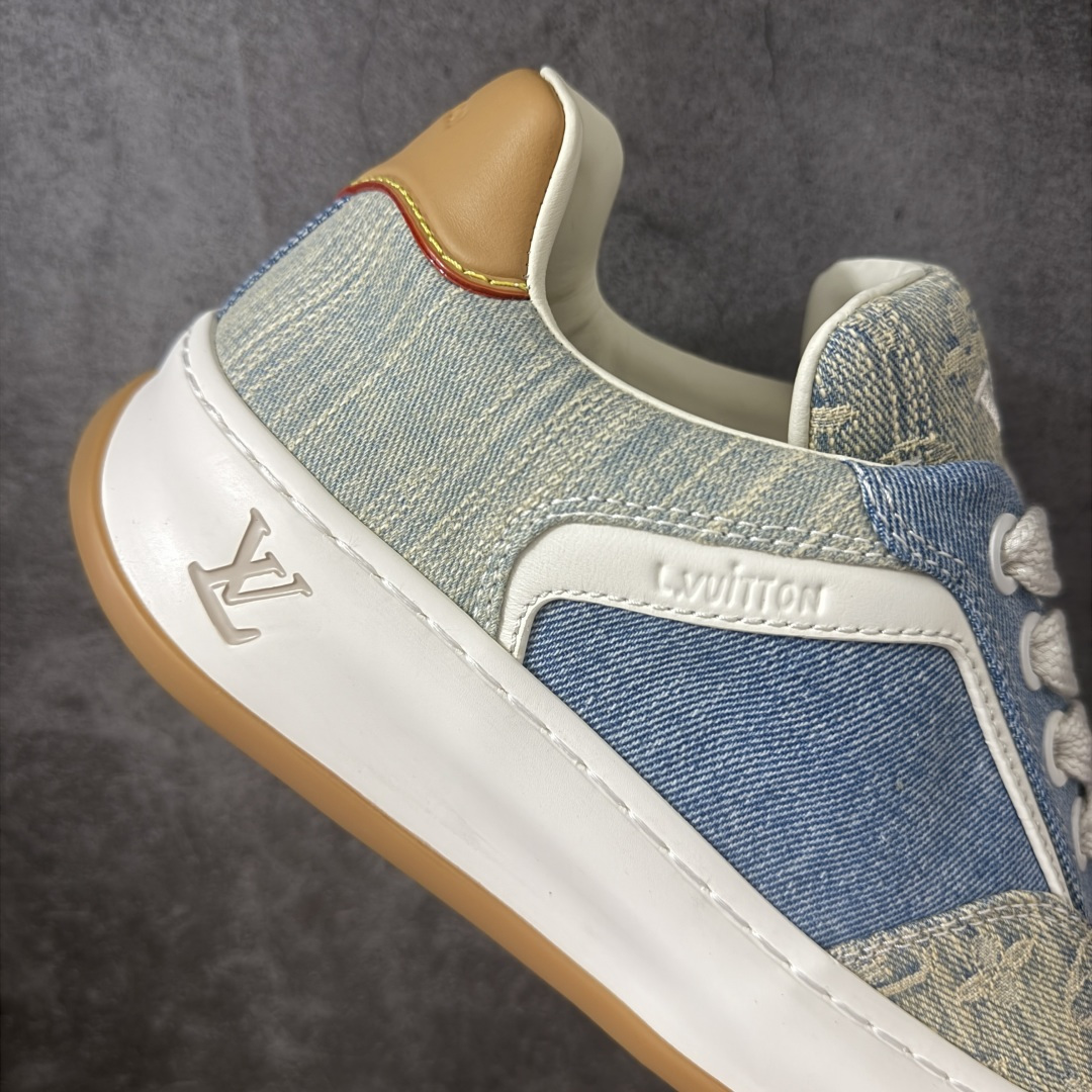 图片[7]-【佛山超a版】LV 路易威登LOUIS VUITTON Tilted Low Sneakers 倾斜系列低帮复古休闲运动文化百搭板鞋 2026早春款板鞋 饼干鞋 市场最顶天花板 正确细节 完美版型做工 欢迎对比市场任何品质的货品 广东原产 升级原楦型开发纸版 包装说明书防尘布袋物件(附送官方快递加固牛皮纸外盒!!)#采用Monogram 丹宁布鞋面材质#鞋垫嵌入软脚感EVA物料#后跟耐弯折滴塑支撑片#全新开发TPR光泽组合隔色鞋底❗ 尺码：39 40 41 42 43 44 45-选品中心