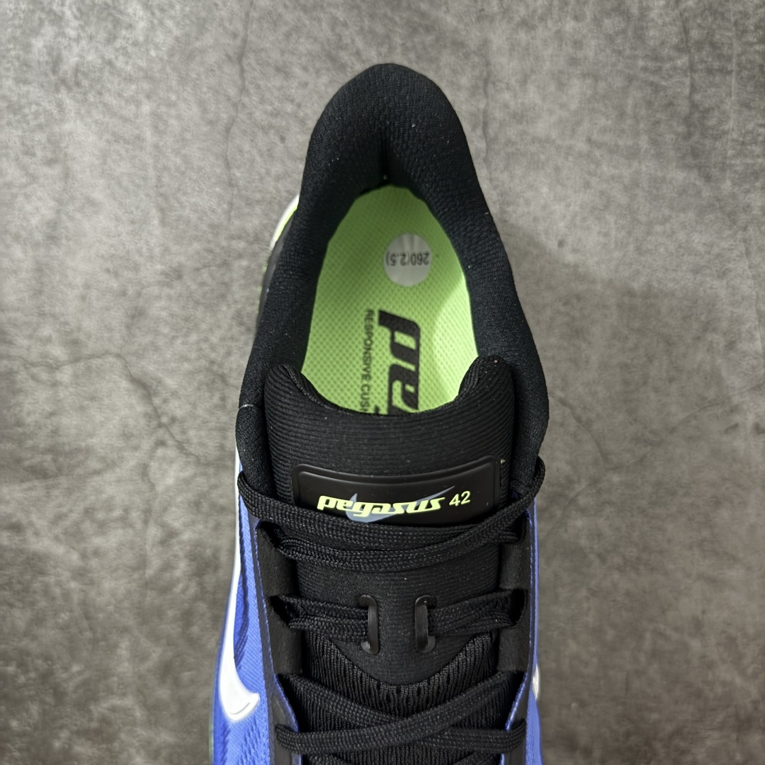 图片[8]-【RS纯原】Nike Air Zoom Pegasus 42 登月42代超级飞马系列马拉松跑步鞋 IB1873-500 平台专供 充正品质 原材料打造 中底搭载前Zoom+全掌React配置 全部原鞋开发打造 所有细节全部同步原版 全新一代拥有 Zoom Air 一如既往的稳定感和流畅感 鞋面采用工程网眼设计 为特定高热区域营造出色透气性 进一步增加鞋面的穿孔数量 让足部能够快速散热 中足搭配 Flywire 飞线 在高速运动时营造舒适稳定的贴合感 内置Zoon气垫加持 动力十足！ 尺码： 36-45-选品中心