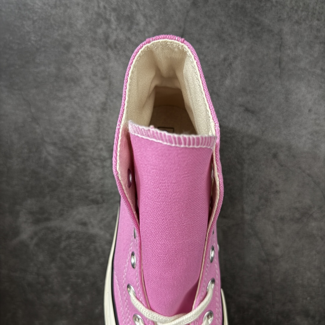 图片[8]-【虎扑2.0小头版】 Converse Chuck All Star 1970S 经典款潮流耐磨帆布鞋 粉高 164947C 全新开发 不仅仅为小鞋头 细节 材料 做工 全方位升级 经典永不过时 十年老厂出品 平台正品订单 超稳定的品控清洁度 全套原厂材料配置 原厂硫化工艺 油性扁平尖头 原厂楦头纸板数据 一体化超软蓝底加持 超软EVA鞋垫 后掌灰色缓震胶 脚感一比一还原 耐磨橡胶大底 越南产内外标 原盒黑色吊牌 超高清洁度 随意冲正 如有更好白送 尺码：35 36 36.5 37 37.5 38 39 39.5 40 41 41.5 42 42.5 43 44-选品中心