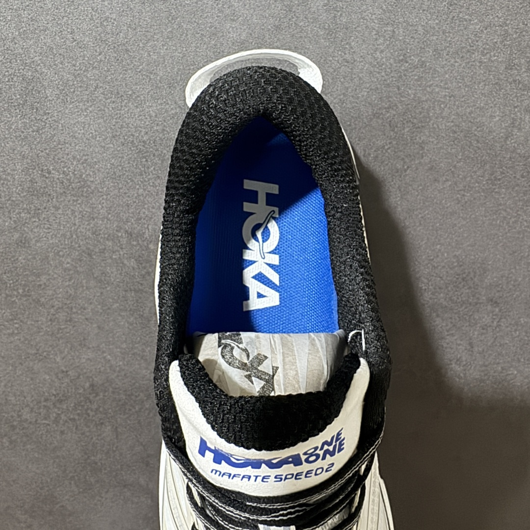 图片[6]-【公司级】Hoka Mafate Speed 2 马法特二代超轻厚底轻量山地跑步鞋 1126851 WTCB  #轻量化材料Fresh Foam。超轻量中底全部用料过3C认证！ 滚动平衡科技减少33%能量消耗 ！第二代Mafate更是延续精髓设计，并调整了整体的鞋型，修身的鞋型，更加灵巧的感觉一下子来了。外底韧弹感十足的EVA泡绵，结合Vibram橡胶大底，性能稳定输出，无论是平时穿着还是在潮湿的梅雨季节跑步，都是非常优秀的搭配。  尺码：36 36.5 37 38 38.5 39 40 40.5 41 42 42.5 43 44 45-选品中心
