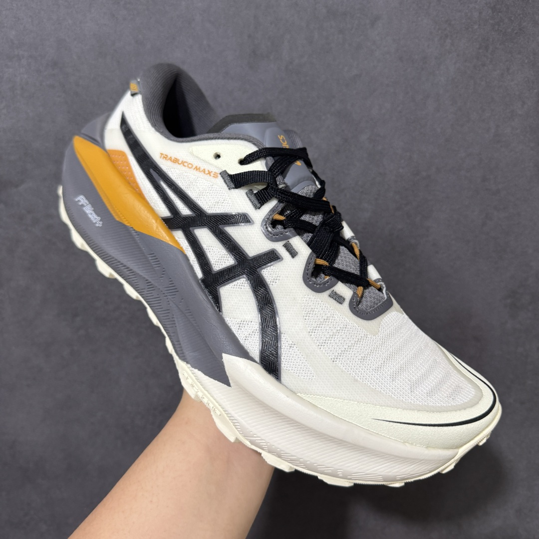 图片[3]-【公司级】亚瑟士/ASICS Trabuco max 5 特拉布科 max 5 代高山系列低帮户外攀岩运动慢跑鞋  #采用人体工学一体式工程提花网眼鞋面材质  #全掌Flyte Foam Blast+ 轻量高能回弹泡棉材料中底  #编织型岩石板凸耳橡胶,兼顾抓地及耐久性底片 货号：1011C271-100 尺码：36 37 37.5 38 39 39.5 40 40.5 41.5 42 42.5 43.5 44 45-选品中心