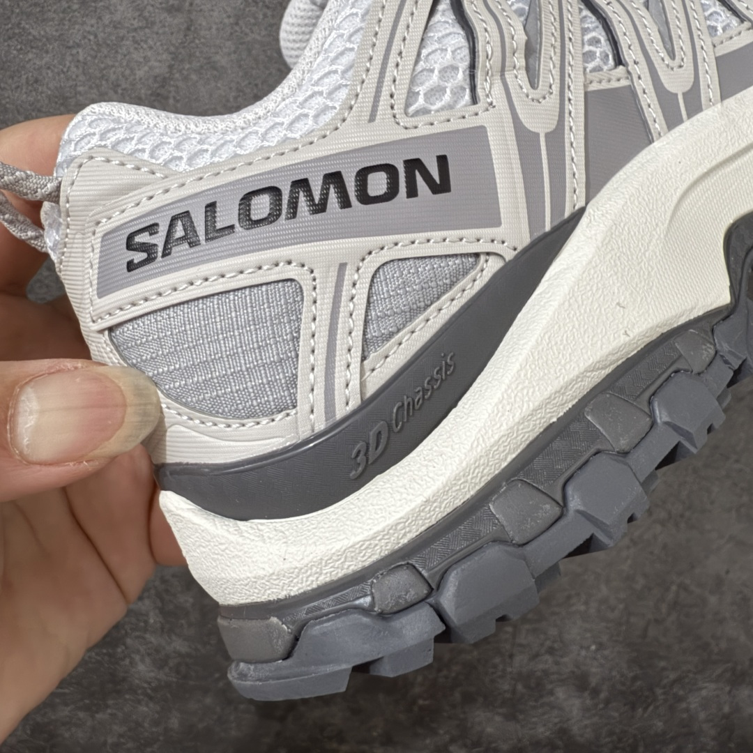 图片[3]-【绿x版】SALOMON XA Pro 3D ADV 萨洛蒙潮流越野机能户外功能鞋 灰白 492672新配色出货 纯原外贸平台特供订单 耗时半年巨作 全套原纸板楦头开发 原厂特供网布配套加持 确保原汁原味 完美呈现版型 原档数据独家私模五层组合大底 男女鞋同步官方开发至46.5 原装Ortholite轻量化鞋垫 中底布带钢印编号 原厂TPU锁扣 进口港宝加持 后跟自然饱满 还原公司包裹性 鞋面采用SENSIFT贴合技术 全方位贴合包裹脚型 鞋跟部鞋底牵引设计 提供强大的抓地性能 更适应野外崎岖不平的道路 其3D ADVANCED CHASSIS底盘 材料轻量大化 钉齿设计更具稳定性 防护性 鞋底易磨损区运用CONTAGRIP高耐磨材料 应对城市硬质路面长距离跑考验 尺码：36 36.5 37.5 38 38.5 39 40 40.5 41 42 42.5 43 44 44.5 45 46 46.5-选品中心