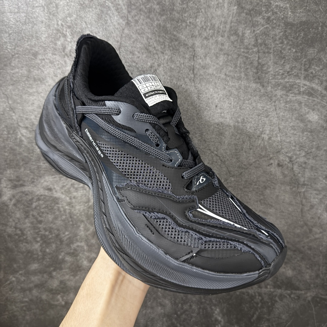 图片[3]-【XA纯原】Balenciaga巴黎世家26代 Jet 压纹印花 圆头厚底4.25cm 低帮 老爹鞋 黑色 市场老牌巴黎世家大厂出品 品质价格无需多言 原鞋原材料打造 一比一细节还原 此款相对之前款式轻质很多 超厚鞋底增高4-5cm 高街风格-选品中心