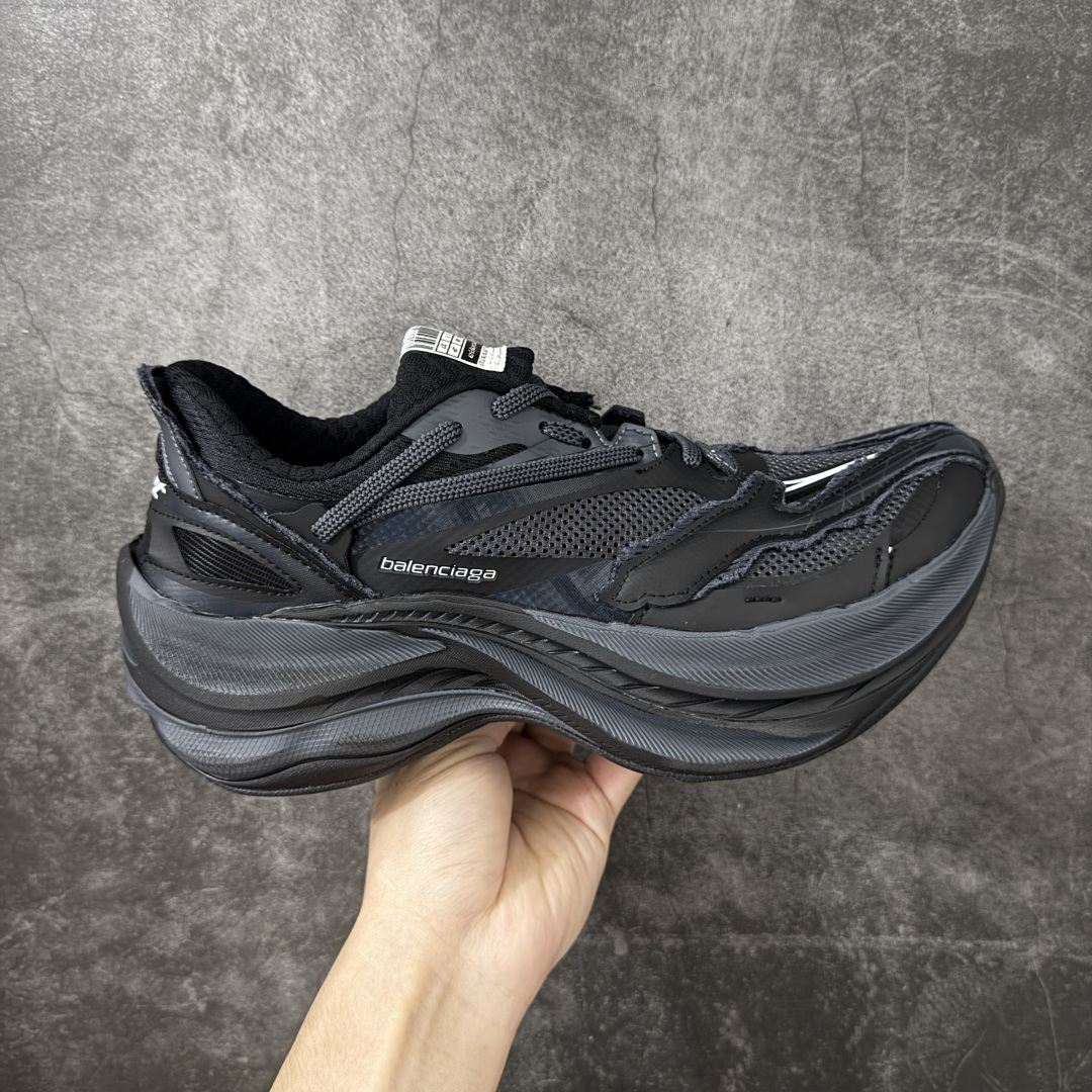 【XA纯原】Balenciaga巴黎世家26代 Jet 压纹印花 圆头厚底4.25cm 低帮 老爹鞋 黑色 市场老牌巴黎世家大厂出品 品质价格无需多言 原鞋原材料打造 一比一细节还原 此款相对之前款式轻质很多 超厚鞋底增高4-5cm 高街风格-选品中心