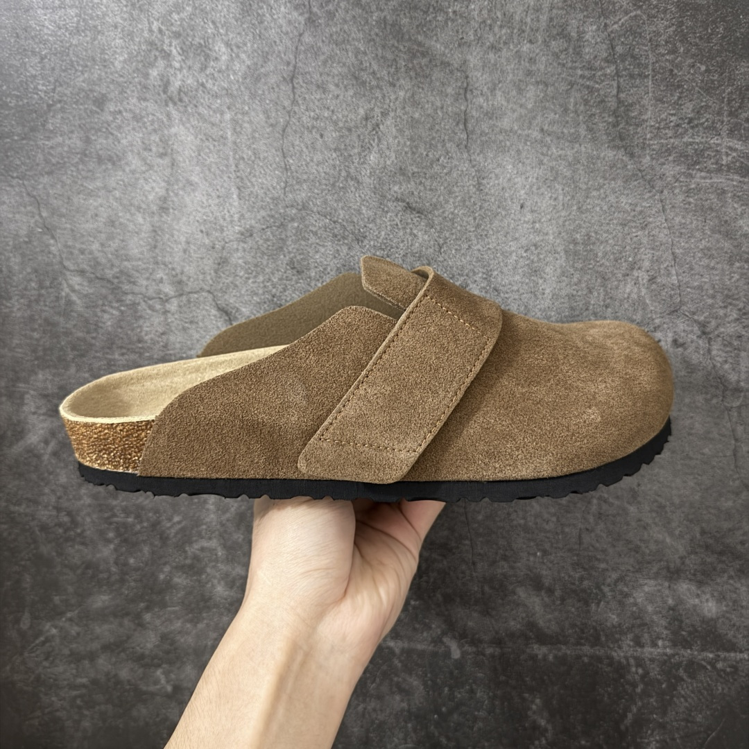【莞顶G版】Birkenstock\\t 勃肯/博肯软木软底 一体休闲鞋 半拖 深茶色 品质升级版 市场最好品质 十年ZP代工厂老师傅工艺 纯手工打造原汁原味博肯 市场最强版 没有之一 尺码： 35-45-选品中心