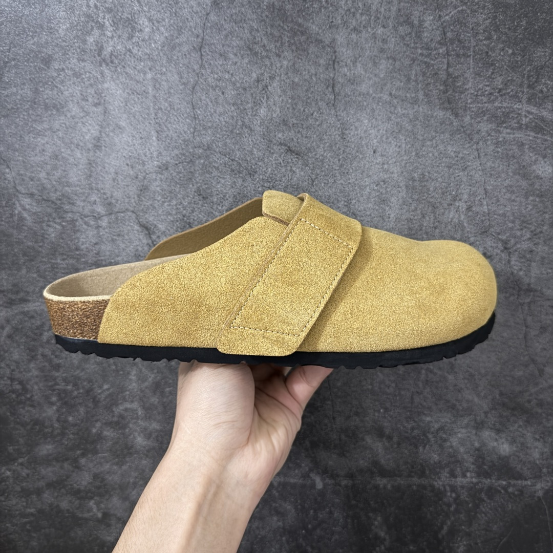 【莞顶G版】Birkenstock\\t 勃肯/博肯软木软底 一体休闲鞋 半拖 棕色 品质升级版 市场最好品质 十年ZP代工厂老师傅工艺 纯手工打造原汁原味博肯 市场最强版 没有之一 尺码： 35-45-选品中心