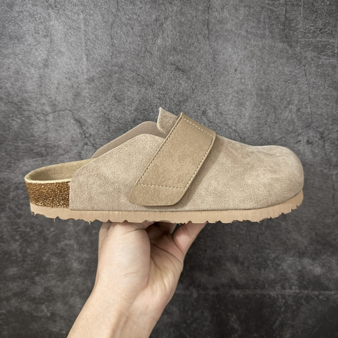 【莞顶G版】Birkenstock\\t 勃肯/博肯软木软底 一体休闲鞋 半拖 灰褐色 品质升级版 市场最好品质 十年ZP代工厂老师傅工艺 纯手工打造原汁原味博肯 市场最强版 没有之一 尺码： 35-45-选品中心