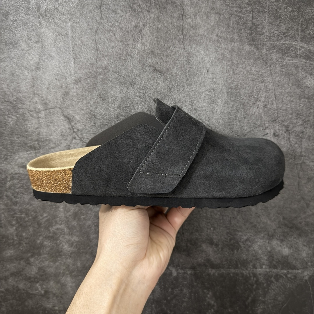 【莞顶G版】Birkenstock\\t 勃肯/博肯软木软底 一体休闲鞋 半拖 灰色 品质升级版 市场最好品质 十年ZP代工厂老师傅工艺 纯手工打造原汁原味博肯 市场最强版 没有之一 尺码： 35-45-选品中心