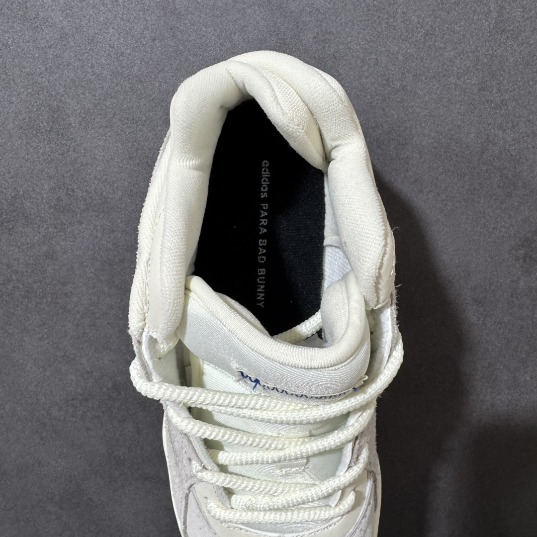 图片[6]-【公司级】adidas × Bad Bunny Badbo 1.0 经典百搭 中帮 篮球鞋 Bad Bunny联名款篮球鞋，中帮设计兼顾运动与日常，米色皮质鞋面搭配复古造型，适合搭配宽松服饰出街或休闲运动场合。 货号：KJ1488 尺码：36 36.5 37.5 38 38.5 39 40 40.5 41 42 42.5 43 44 44.5 45-选品中心
