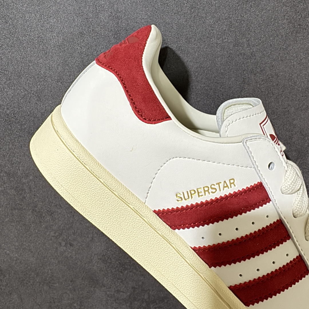 图片[7]-【公司级】阿迪达斯/三叶草Adidas Originals Superstar II \”White Red\”经典贝壳头系列低帮百搭休闲运动板鞋“皮革白大学红” 货号：KZ6733 男女同款 尺码：35 36 36⅔ 37⅓ 38 38⅔ 39⅓ 40 40⅔ 41⅓ 42 42⅔ 43⅓ 44 45-选品中心