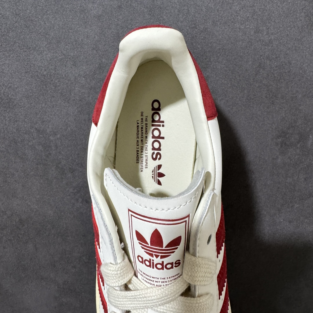 图片[6]-【公司级】阿迪达斯/三叶草Adidas Originals Superstar II \”White Red\”经典贝壳头系列低帮百搭休闲运动板鞋“皮革白大学红” 货号：KZ6733 男女同款 尺码：35 36 36⅔ 37⅓ 38 38⅔ 39⅓ 40 40⅔ 41⅓ 42 42⅔ 43⅓ 44 45-选品中心