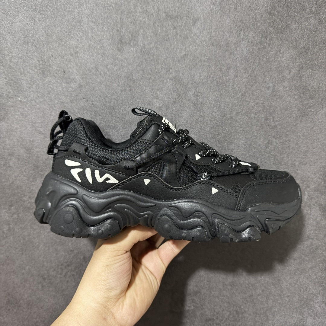 【公司级】FILA斐乐 猫爪5.0 简约舒适 防滑耐磨低帮老爹鞋 货号：F62M532194FBK 尺码：36 36.5 37.5 38 38.5 39 40-选品中心