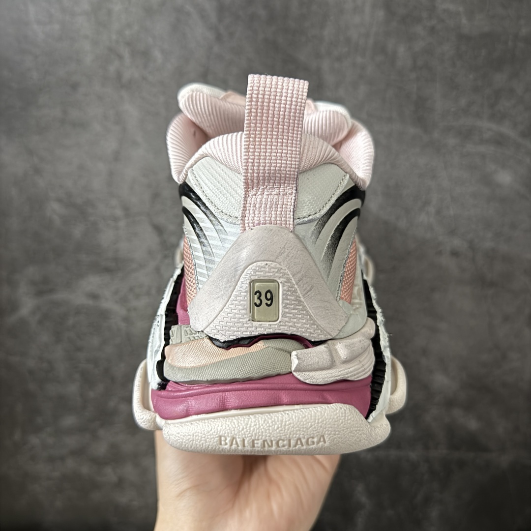 图片[4]-【ok纯原】Balenciaga巴黎世家24代 Triple S .2 粉色 低帮 老爹鞋 市场老牌巴黎世家大厂出品 品质价格无需多言 原鞋原材料打造 一比一细节还原 此款相对之前款式轻质很多 超厚鞋底增高4-5cm 高街风格 货号：865849WTR2G1800 尺码：36-46-选品中心