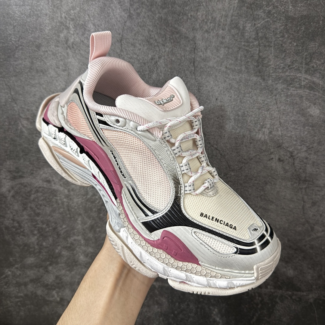 图片[3]-【ok纯原】Balenciaga巴黎世家24代 Triple S .2 粉色 低帮 老爹鞋 市场老牌巴黎世家大厂出品 品质价格无需多言 原鞋原材料打造 一比一细节还原 此款相对之前款式轻质很多 超厚鞋底增高4-5cm 高街风格 货号：865849WTR2G1800 尺码：36-46-选品中心