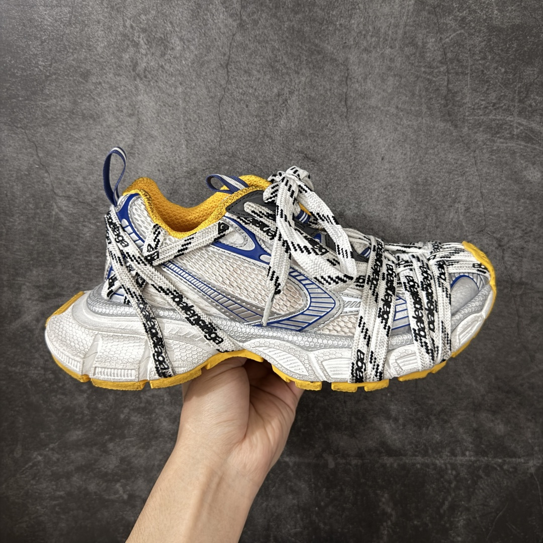 【XA版】Balenciaga 巴黎3XL 蜘蛛侠绑带 Balenciaga巴黎世家 24ss 绑带做旧款 巴黎十代网眼潮流百搭低帮老爹鞋 慢工出细活 出货即最强 皮料钢丝纹高频工艺 整体鞋面及大底做旧 网眼破坏磨毛效果 各个方面均无可挑剔 尺码：35-46 偏大一码 建议比正常运动鞋买小一号-选品中心