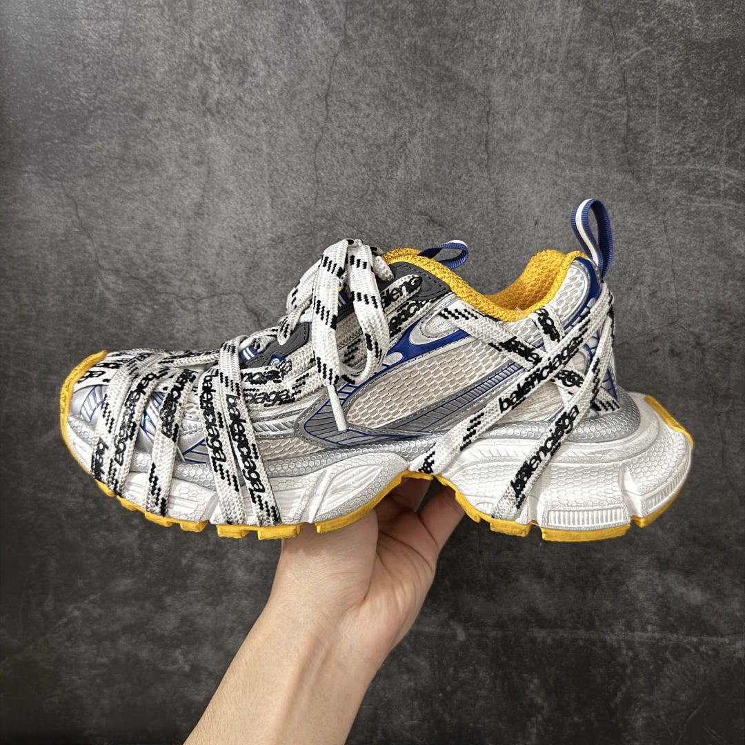 图片[2]-【XA版】Balenciaga 巴黎3XL 蜘蛛侠绑带 Balenciaga巴黎世家 24ss 绑带做旧款 巴黎十代网眼潮流百搭低帮老爹鞋 慢工出细活 出货即最强 皮料钢丝纹高频工艺 整体鞋面及大底做旧 网眼破坏磨毛效果 各个方面均无可挑剔 尺码：35-46 偏大一码 建议比正常运动鞋买小一号-选品中心