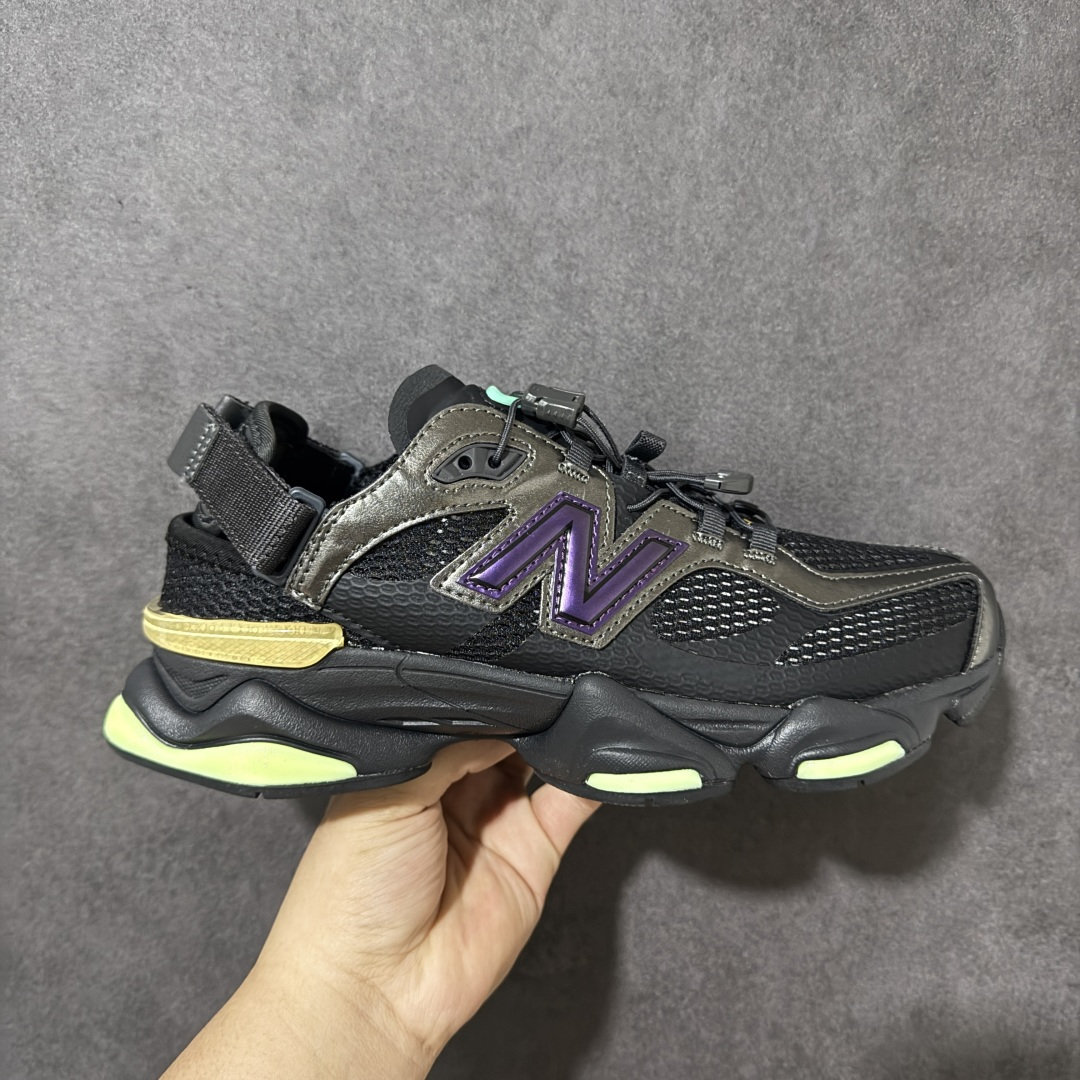 【公司级】全新春夏鞋款,全新NB新百伦New Balance U9060 系列复古百搭老爹风小象蹄机能风休闲运动凉鞋“网布黑电光紫绿茶”U9060915 采用纤维革组合网织布鞋面材质#中底嵌入ABZORB缓震科技材料及后跟嵌入TPU装饰条稳固❗️ 尺码:36 37 37.5 38 38.5 39.5 40 40.5 41.5 42 42.5 43 44 45-选品中心