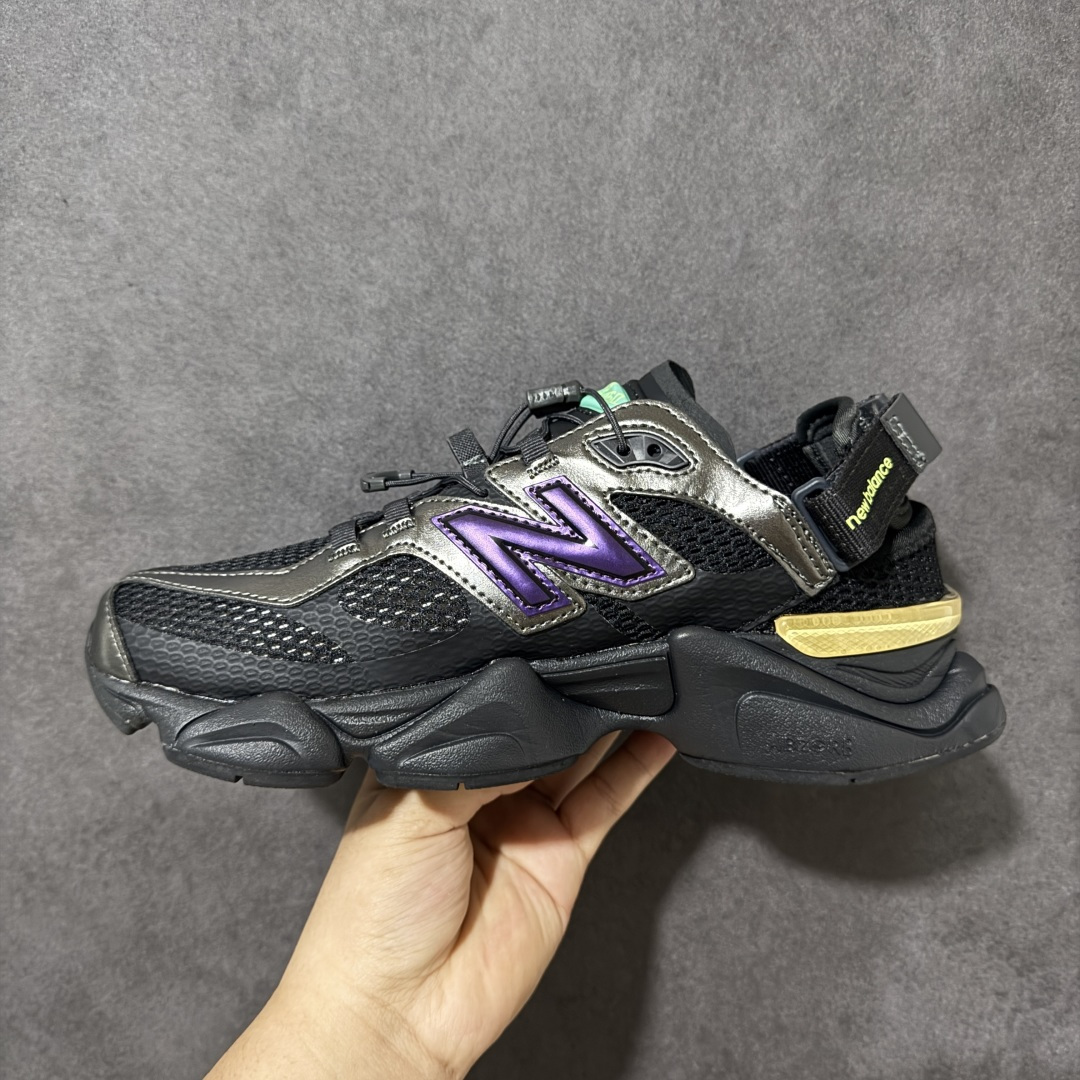 图片[2]-【公司级】全新春夏鞋款，全新NB新百伦New Balance U9060 系列复古百搭老爹风小象蹄机能风休闲运动凉鞋“网布黑电光紫绿茶”U9060915 采用纤维革组合网织布鞋面材质#中底嵌入ABZORB缓震科技材料及后跟嵌入TPU装饰条稳固❗️ 尺码：36 37 37.5 38 38.5 39.5 40 40.5 41.5 42 42.5 43 44 45-选品中心